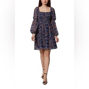 BCBG Smocked Mini Dress plus size 16